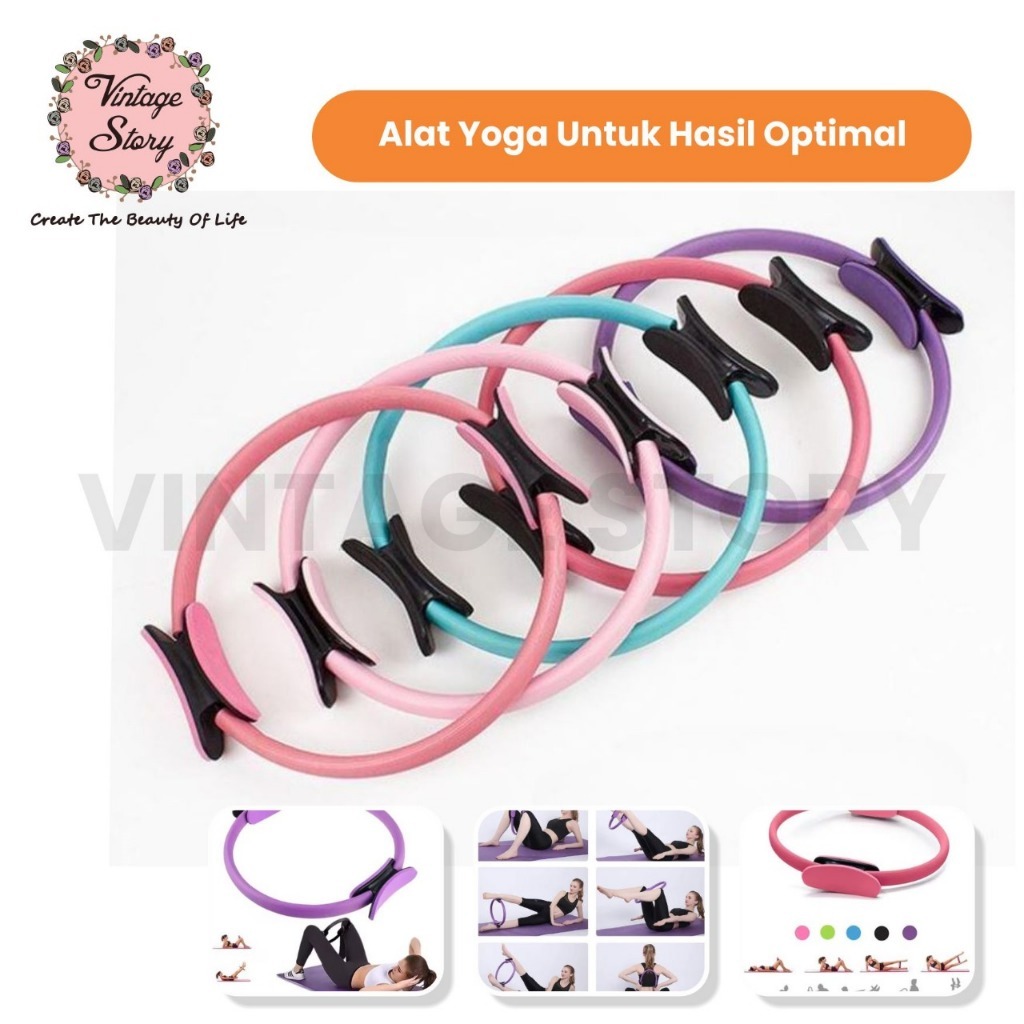 Pilates Ring Yoga Magic Circle Alat Bantu Olahraga Body Sport