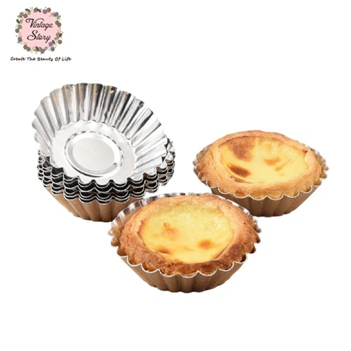 Image of Cetakan Muffin Kue Pie Anti Lengket Egg Tart Cup Aluminium Foil Alat Panggang