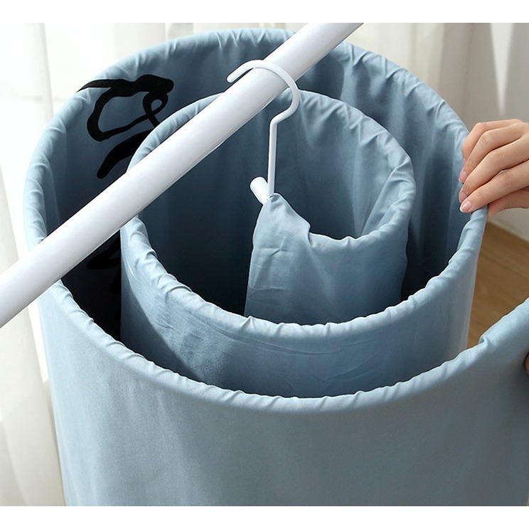 Gantungan Hanger Jemuran Sprei Bulat Balkon Hemat Tempat
