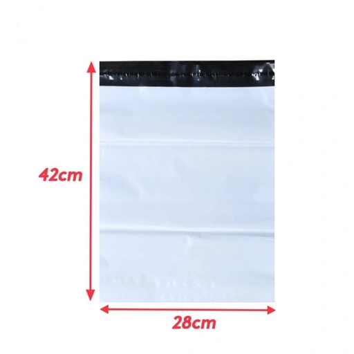 Image of Polymailer Plastik Packing Kemasan 28x42 cm Putih (100pcs)