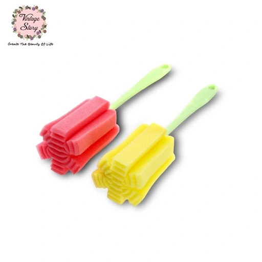 Image of Busa Pembersih Gelas Dan Botol Tongkat Spons Pembersih Dan Pencuci Botol