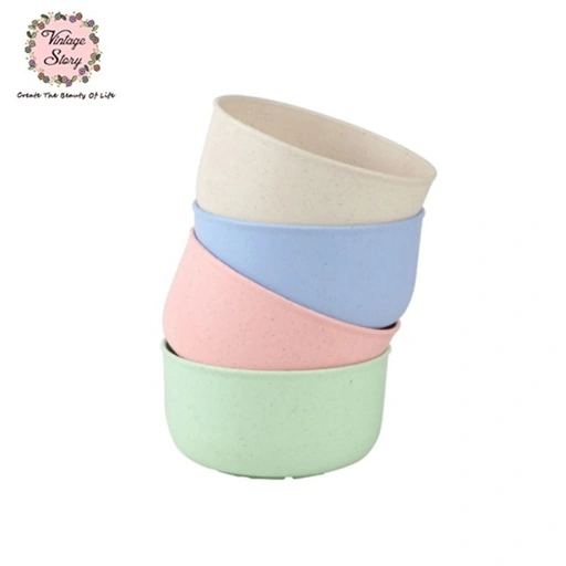 Image of Mangkuk Anak Warna Shabby Bahan Jerami Gandum Wheat Straw Per Pcs