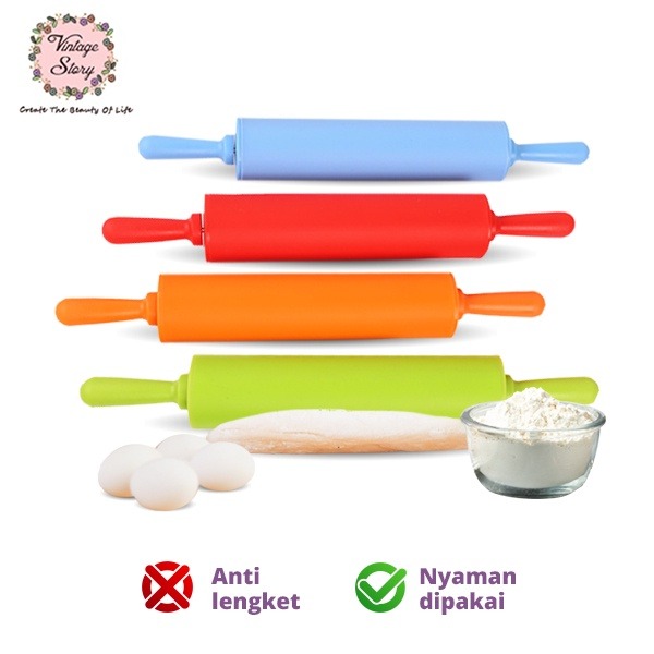Rolling Pin Silikon Penggiling adonan Baking Accessories