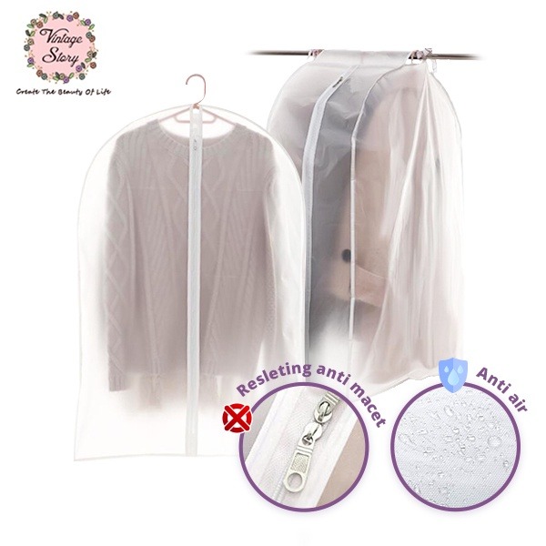 Cover Sarung Baju Penutup Pakaian Anti Debu Anti Air 3D