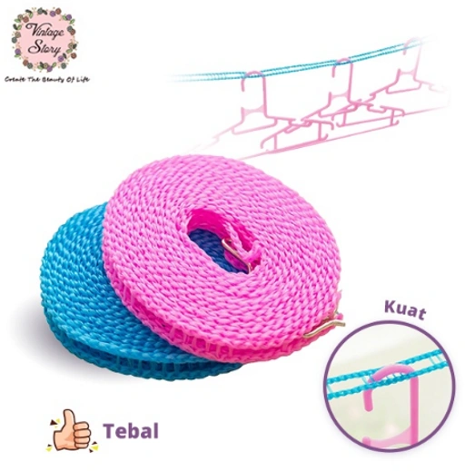 Image of Tali Gantungan Jemuran Baju Travel 5m (Warna Random)