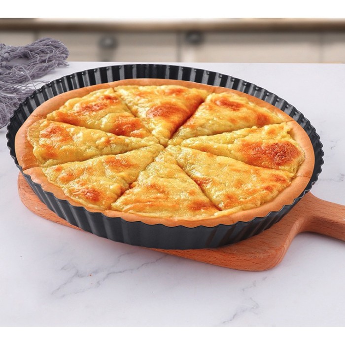 Premium Baking Tray Loyang Tart Pie Kue Pizza Anti Lengket
