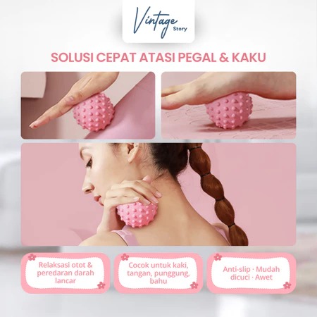 Bola Pijat 3D Massage Ball Terapi Relaksasi Otot Titik Akupresur 360° Kaki Tangan Punggung Bahu