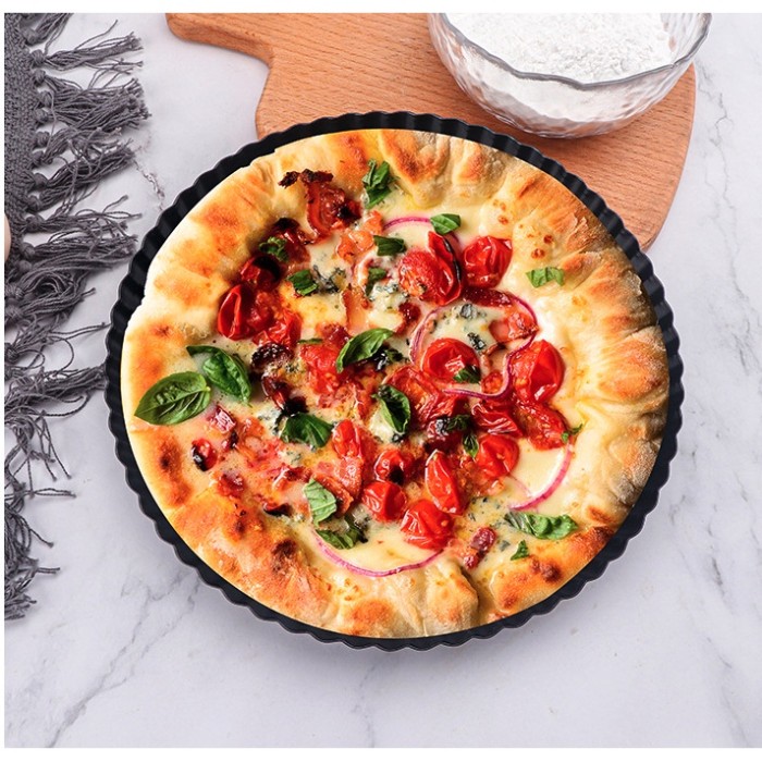 Premium Baking Tray Loyang Tart Pie Kue Pizza Anti Lengket