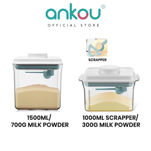 Image of Ankou - Toples Susu Bubuk / Makanan Air Tight ( 1500ml + 1000ml Scrapper )