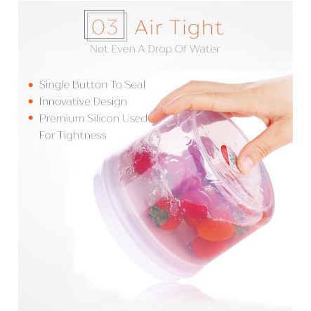 Ankou - Toples Bulat ( Tempat makanan / Tempat susu bubuk ) Air Tight 1500ml