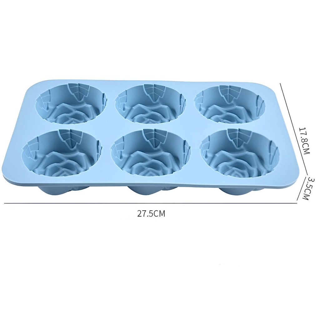 Loyang Muffin Cetakan Kue Bolu Agar-Agar Cokelat Bahan Silikon Food Grade Anti Lengket Tahan Panas Hingga 230°C