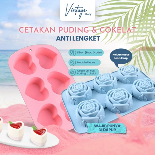 Image of Loyang Muffin Cetakan Kue Bolu Agar-Agar Cokelat Bahan Silikon Food Grade Anti Lengket Tahan Panas Hingga 230°C