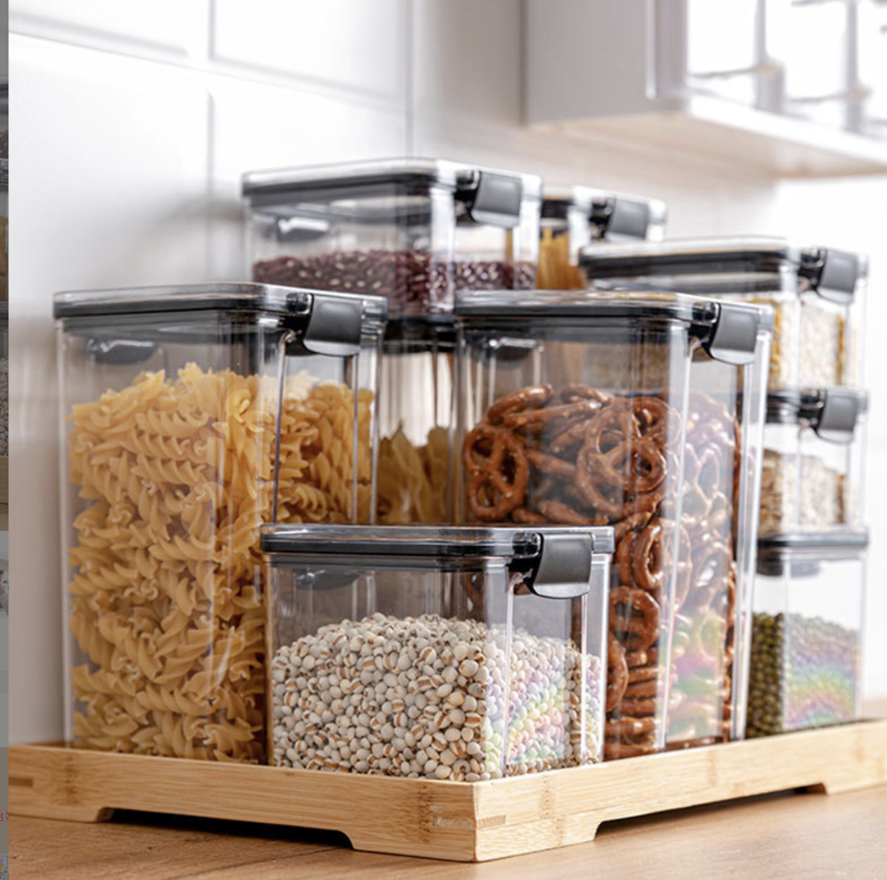 Toples Tempat Kue Kering Lebaran Plastik Bening Food Grade Per Set 460ml