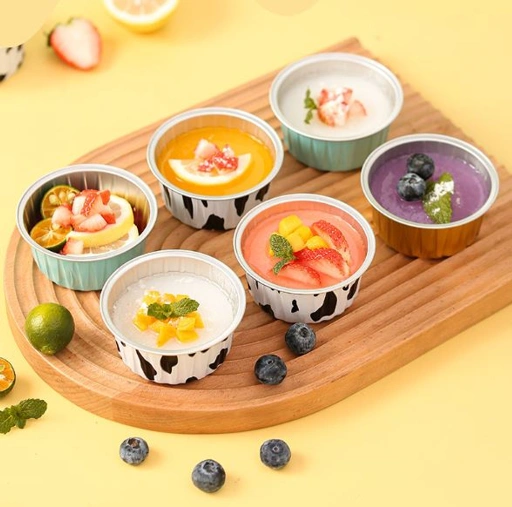 Image of Aluminium Foil Cup Cetakan Muffin Kue Dessert Anti Lengket Bisa Pakai Ulang