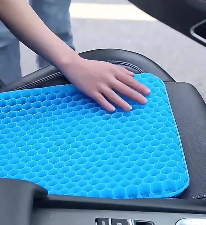 Bantal Alas Duduk Kursi Mobil Lantai Silikon Gel Dingin Anti Panas Super Empuk Nyaman Serbaguna