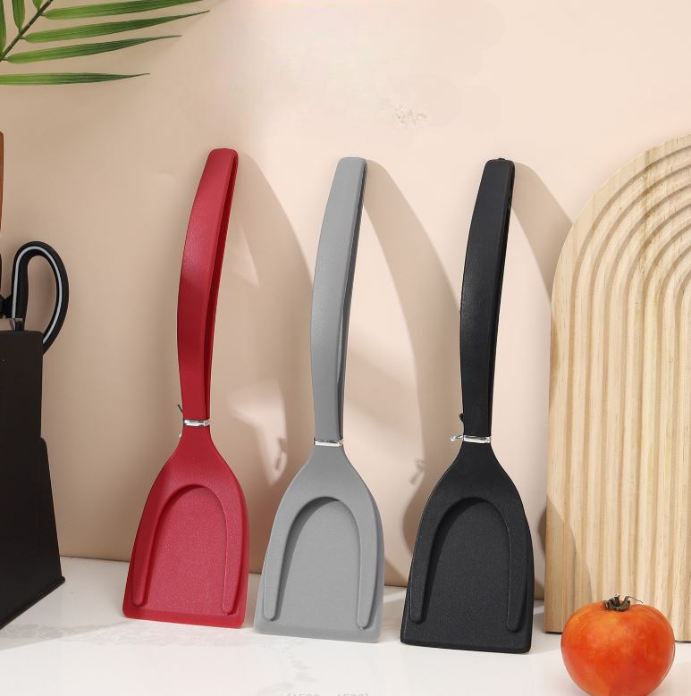 Spatula Jepit 2 in 1 Pencapit Steak Gorengan Roti Serbaguna Silikon Food Grade Tahan Panas Hingga 230°C