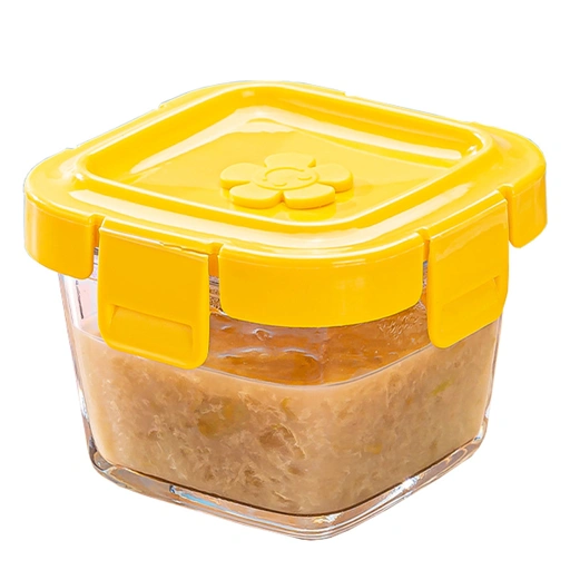 Image of Wadah Tempat Penyimpanan Mpasi Kaca Gelas Baby Glass Food Container Kedap Udara