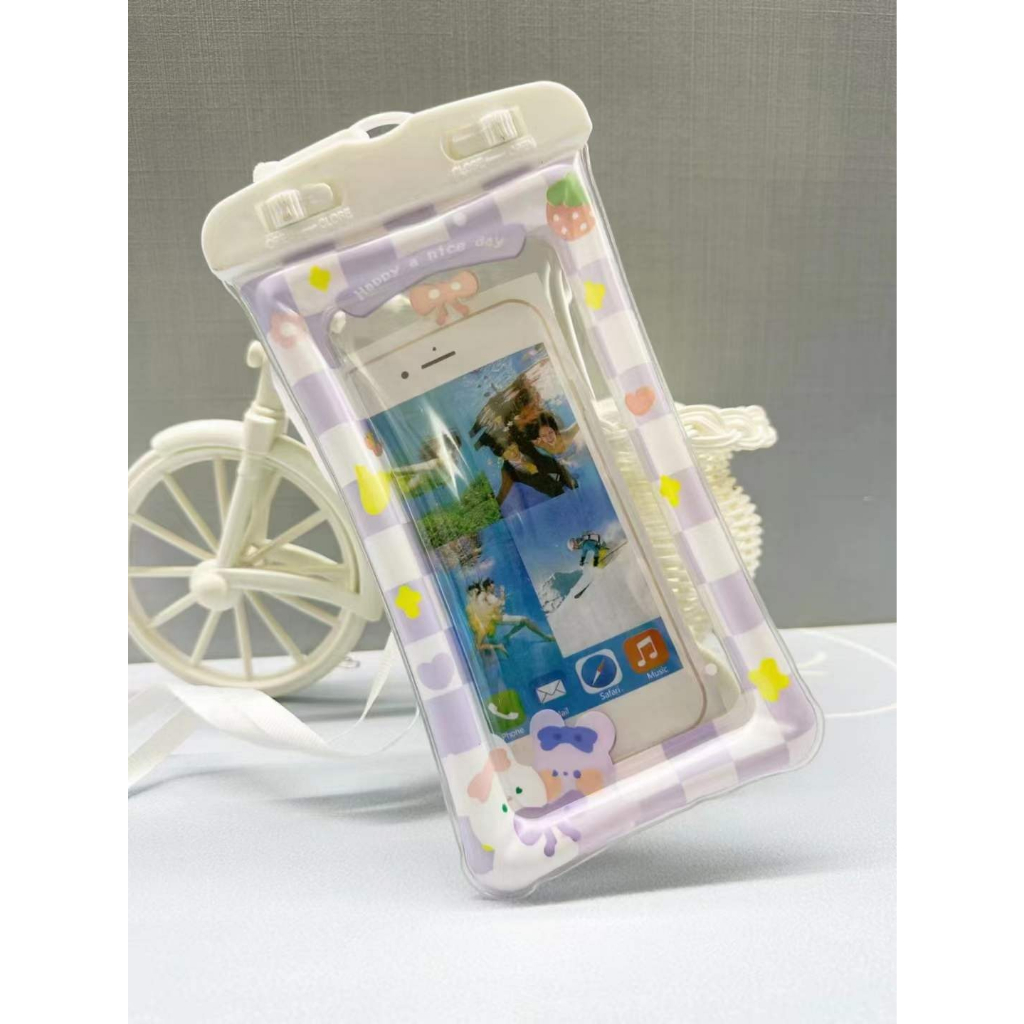 Sarung Pelindung Hp Anti Air Berenang Pantai Waterprooof Handphone Case Desain Korea
