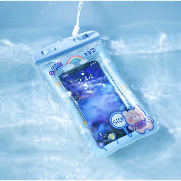 Sarung Pelindung Hp Anti Air Berenang Pantai Waterprooof Handphone Case Desain Korea