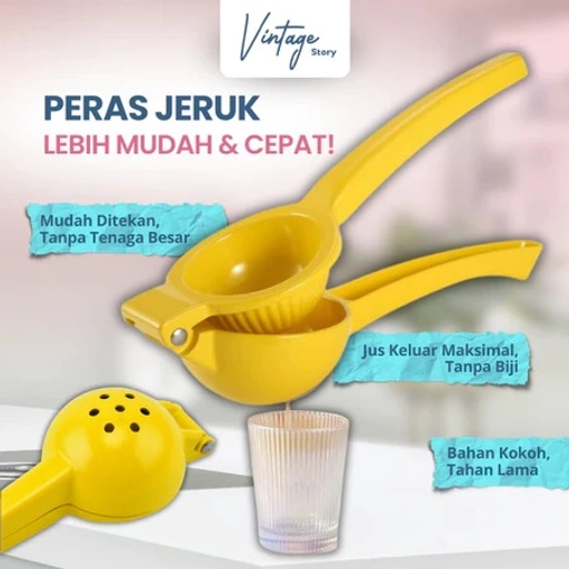 Image of Perasan Jeruk Limau Lime Manual Saringan Jus Bahan Tebal Estetik Lime Juice Presser
