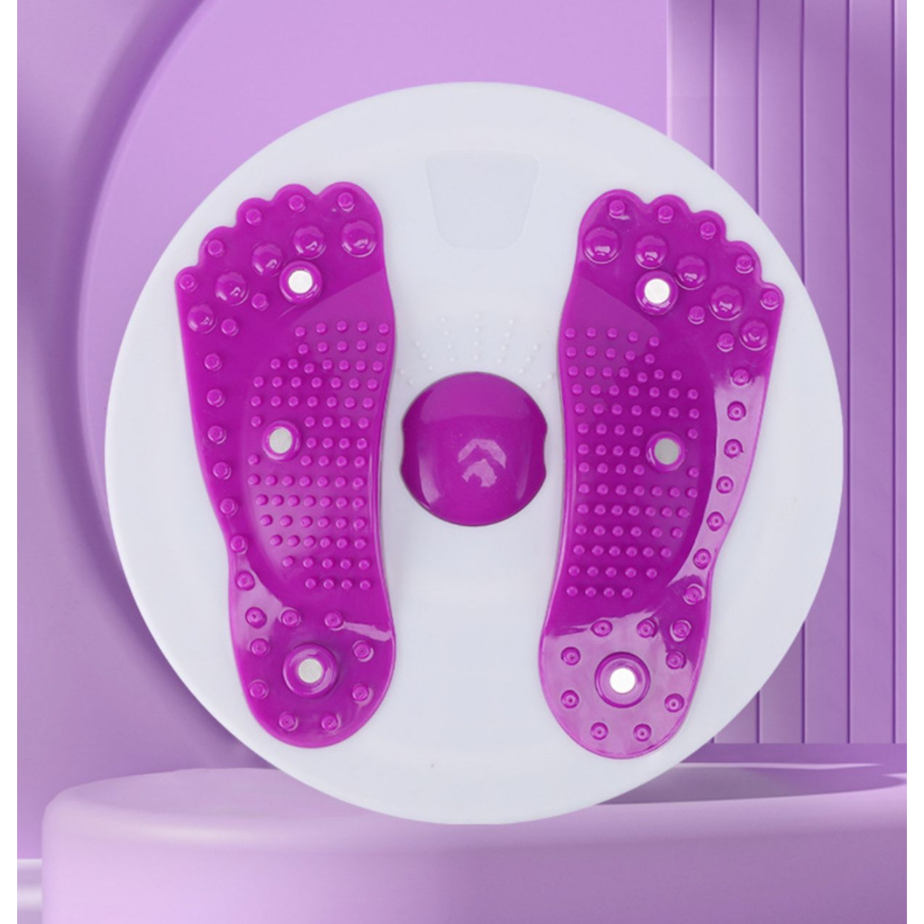 Alat Olahraga Papan Putar Pelangsing Tubuh Fitness Twisting Waist Disc Titik Refleksi Magnetik