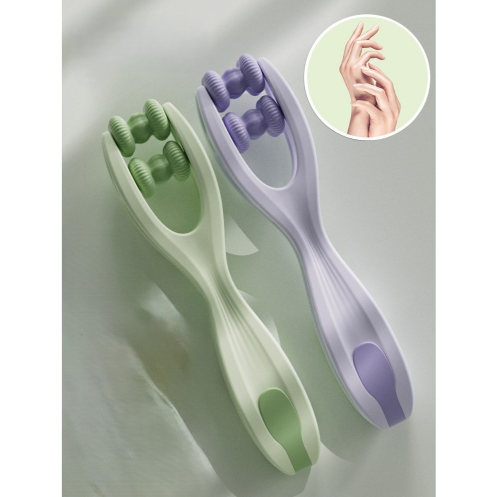 Alat Pijat Jari Tangan Refleksi Terapi 2 in 1 Finger Roller Massager