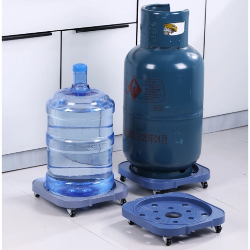 Image of Tatakan Roda Tabung Gas & Galon Air Serbaguna 4 Roda Tahan 12kg