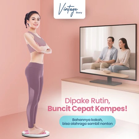 Alat Olahraga Papan Putar Pelangsing Tubuh Fitness Twisting Waist Disc Titik Refleksi Magnetik