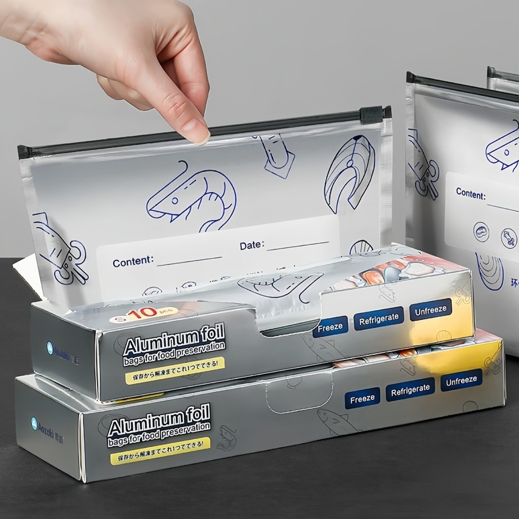 Kantong Penyimpanan Makanan Premium Segar Tahan Lama Anti Bocor Reusable Kulkas Freezer Ukuran S/M/L