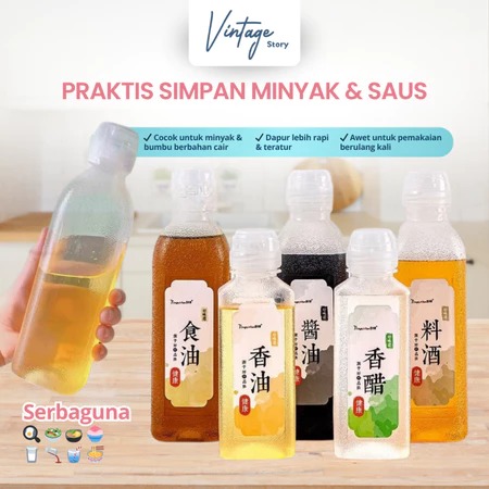 Botol Minyak Kecap Cuka Saus Serbaguna Anti Bocor Food Grade Aman Tahan Panas Praktis Higienis