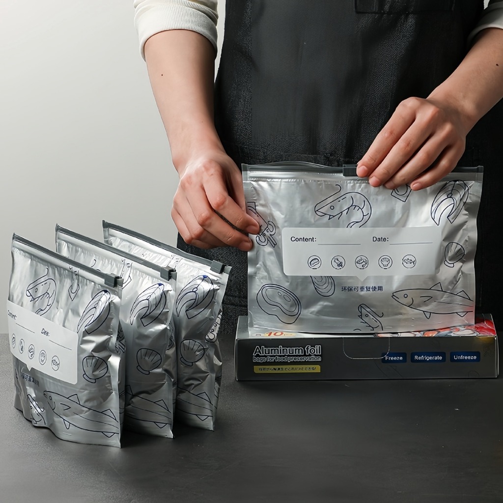 Kantong Penyimpanan Makanan Premium Segar Tahan Lama Anti Bocor Reusable Kulkas Freezer Ukuran S/M/L