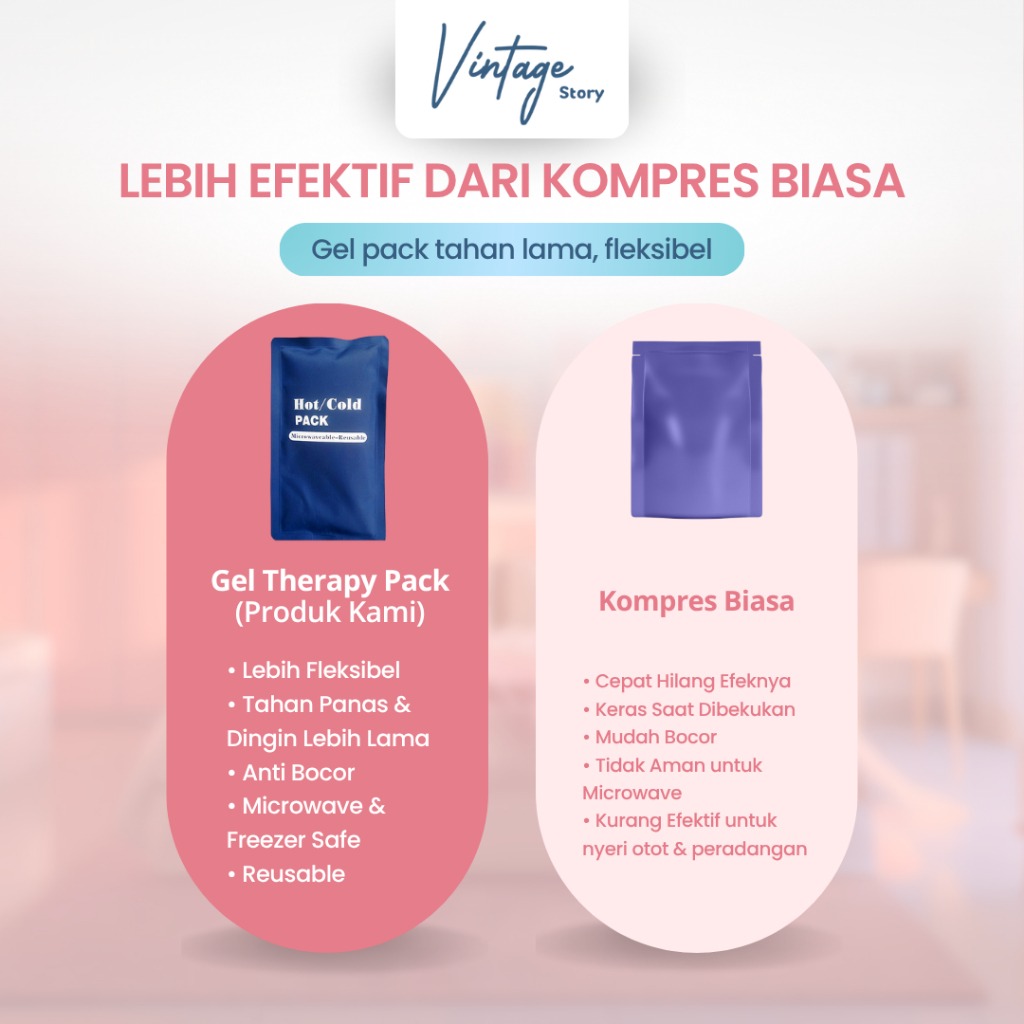 Hot Cold Gel Pack Reusable Kantong Kompres Panas Dingin Multifungsi untuk Tubuh & Olahraga