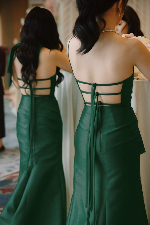 Image of Bridesmaid Dress Backless