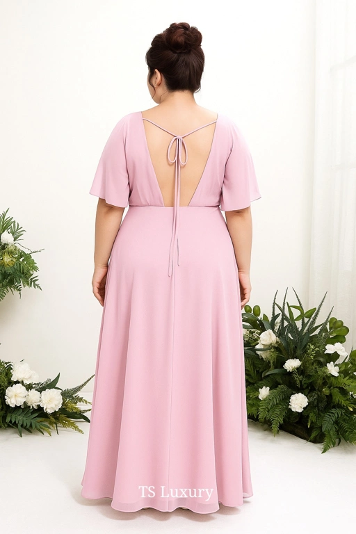 Image of Classic Wrap Open Back Dress
