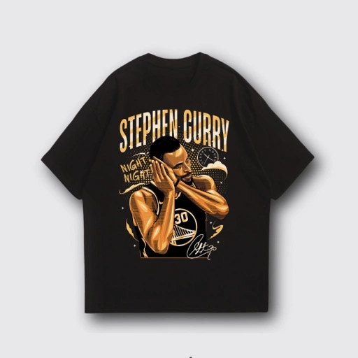Image of Oversized Boxy Tee - NBA Stephen Curry