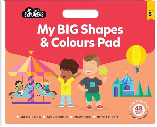 Image of MY BIG SHAPES & COLOURS PAD : JR.EXPLORERS