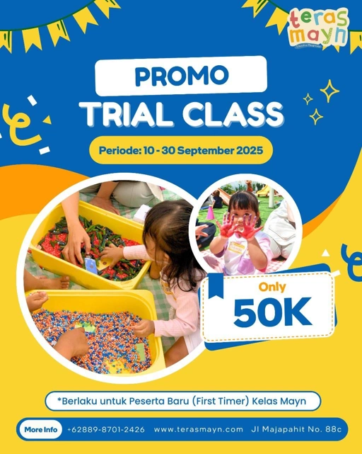 Image of Promo Trial Class Kelas Mayn