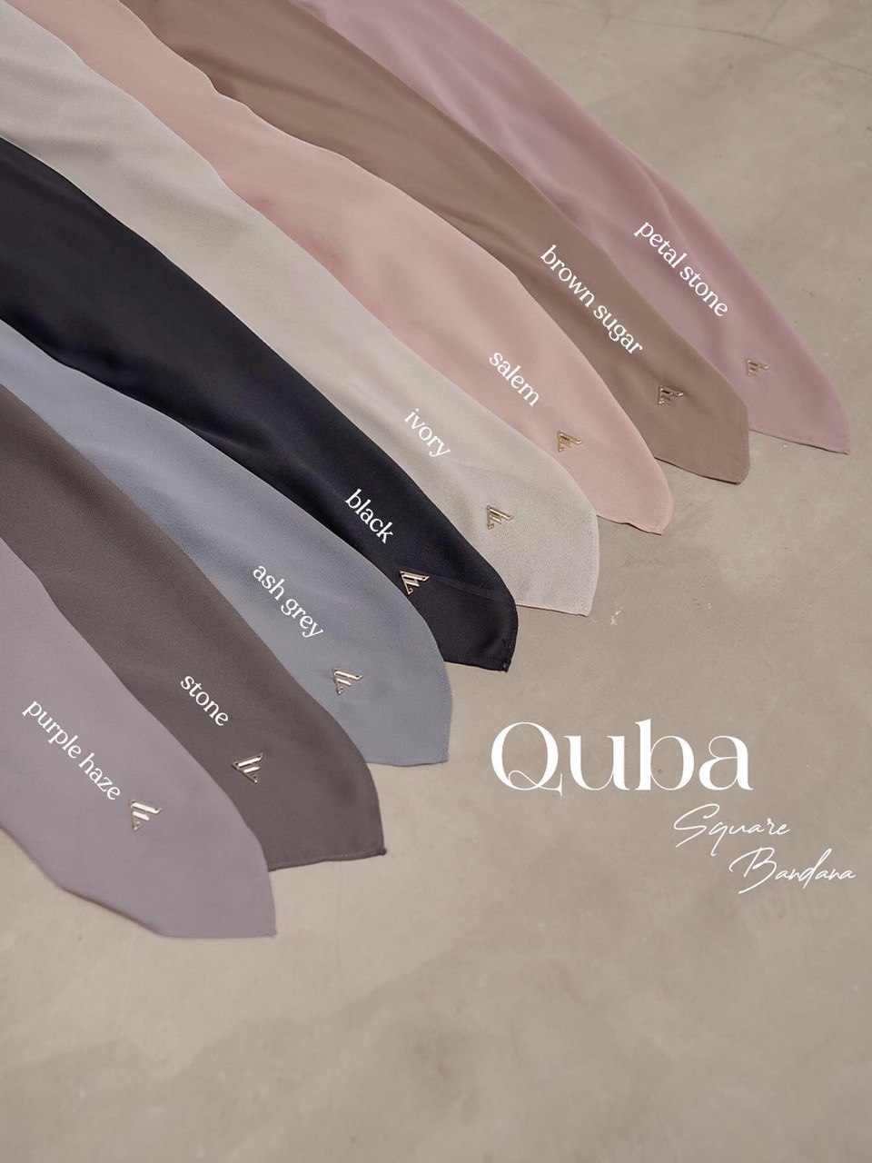 Azmiza - Quba Instant (HIJAB ONLY) ( Hijab Segi Empat Instan Syari Umroh Haji Daily Bahan Korean Chiffon)