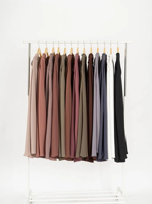 Image of Azmiza - Basic Skirt Sahara (ROK ONLY) (Rok Full Karet Up To Jumbo Size Bahan Sahara Platinum)