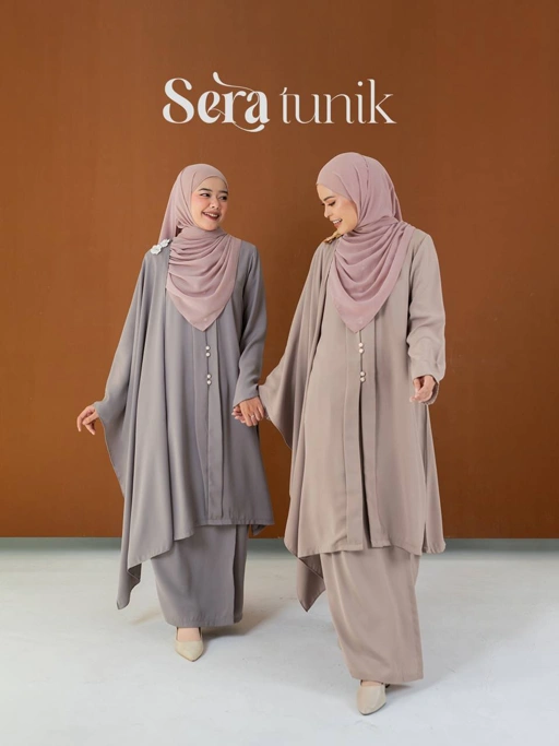Azmiza-Tunik Sera(HANYA TUNIK SAJA)-Tunik Bahan Sahara Platinum
