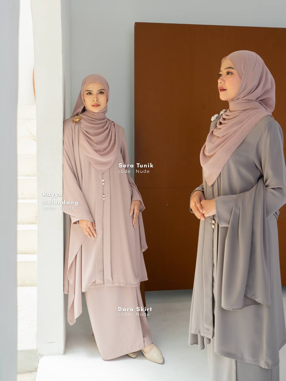 Azmiza-Tunik Sera(HANYA TUNIK SAJA)-Tunik Bahan Sahara Platinum
