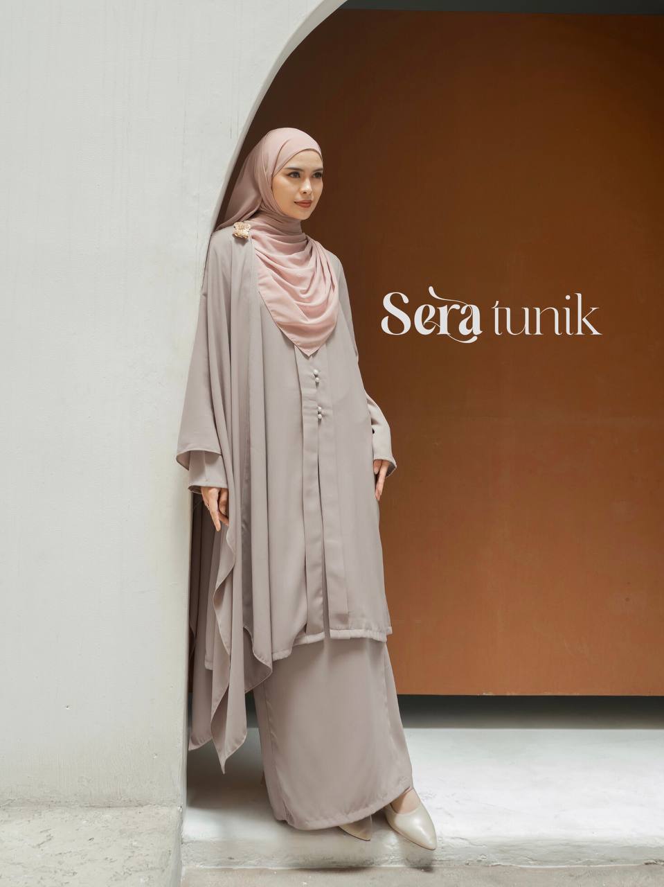 Azmiza-Tunik Sera(HANYA TUNIK SAJA)-Tunik Bahan Sahara Platinum