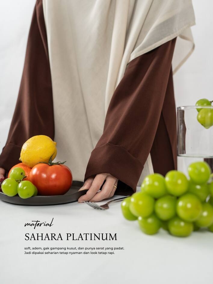 Azmiza-Nuetta Loose Dress-Dress Loose Lebaran Umroh Haji Outfit