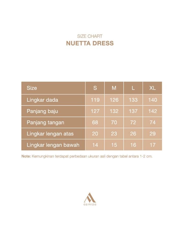 Azmiza-Nuetta Loose Dress-Dress Loose Lebaran Umroh Haji Outfit