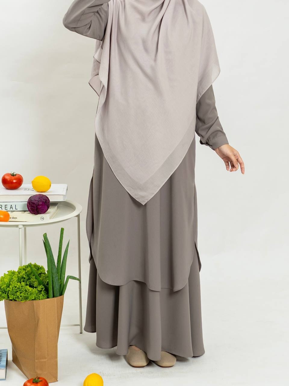 Azmiza-Duma Tunik-(TUNIK ONLY)-(Atasan Lengan Panjang Up To Jumbo Umroh Bahan Sahara Platinum)