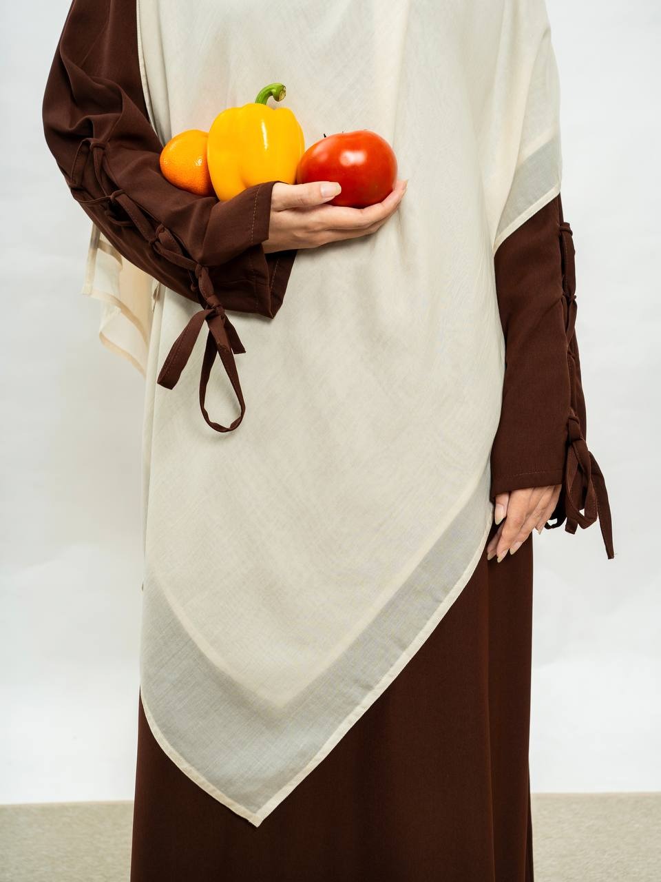 Azmiza-Calla Dress-Dress Tangan Pita Ribbon Sleeve Daily Umroh Haji Busui Friendly