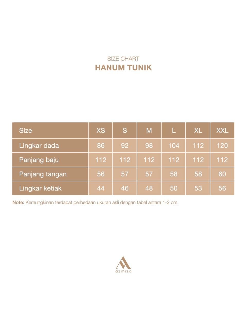 Azmiza-Hanum Tunik-(TUNIK ONLY)-(Atasan Lengan Panjang Daily Umroh Haji Bahan Sahara Platinum)