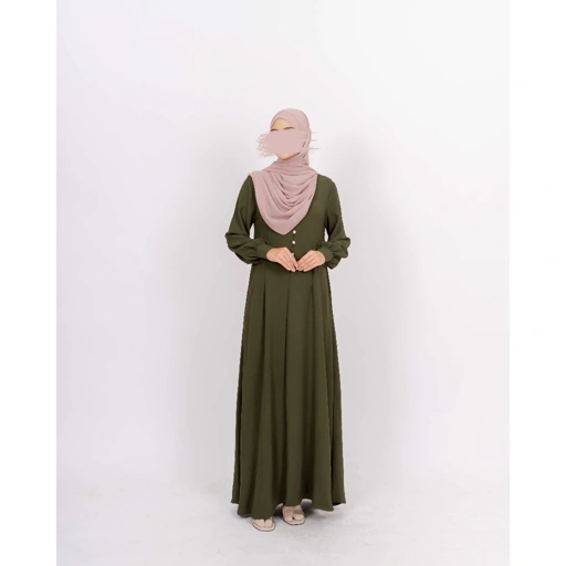 Image of Azmiza - Maja Dress (Dress Daily Special Occasion Umroh Bahan Premium Crinkle Airflow)
