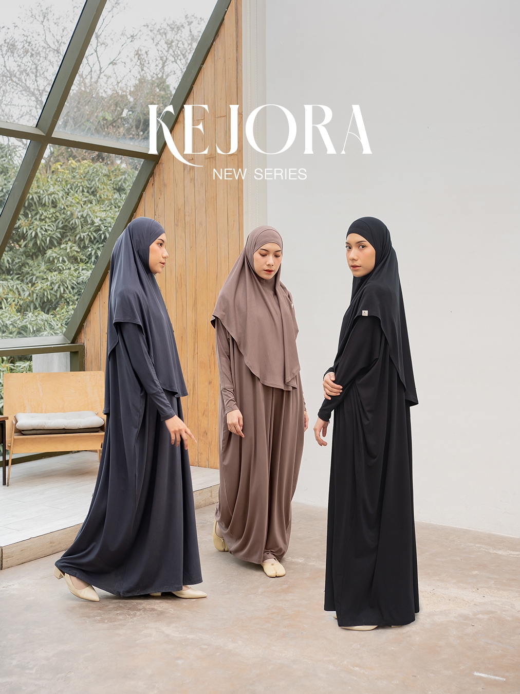Azmiza - Kejora New Series (ABAYA ONLY) ( Abaya Oversize Up To Jumbo Size Daily Umroh Haji Bahan Premium Spandex Cotton)