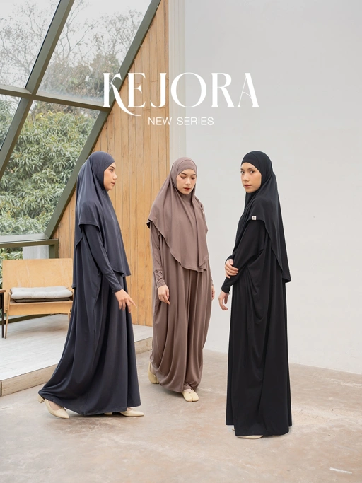 Image of Azmiza - Kejora New Series (ABAYA ONLY) ( Abaya Oversize Up To Jumbo Size Daily Umroh Haji Bahan Premium Spandex Cotton)